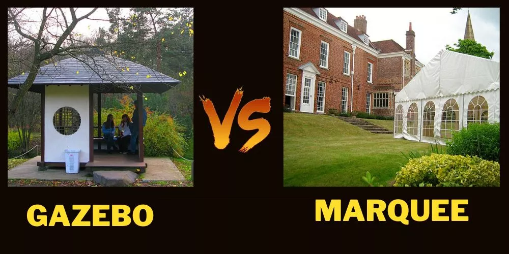 Gazebo vs Marquee