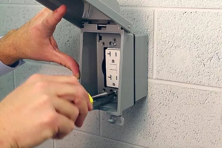 Install a weatherproof outlet
