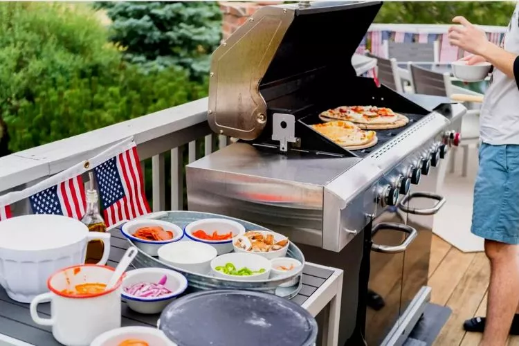 Tips for safely using a gas grill under a covered porch